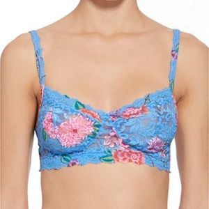 HANKY PANKY Janis Retro Bralette SZ S BLUE MULTI